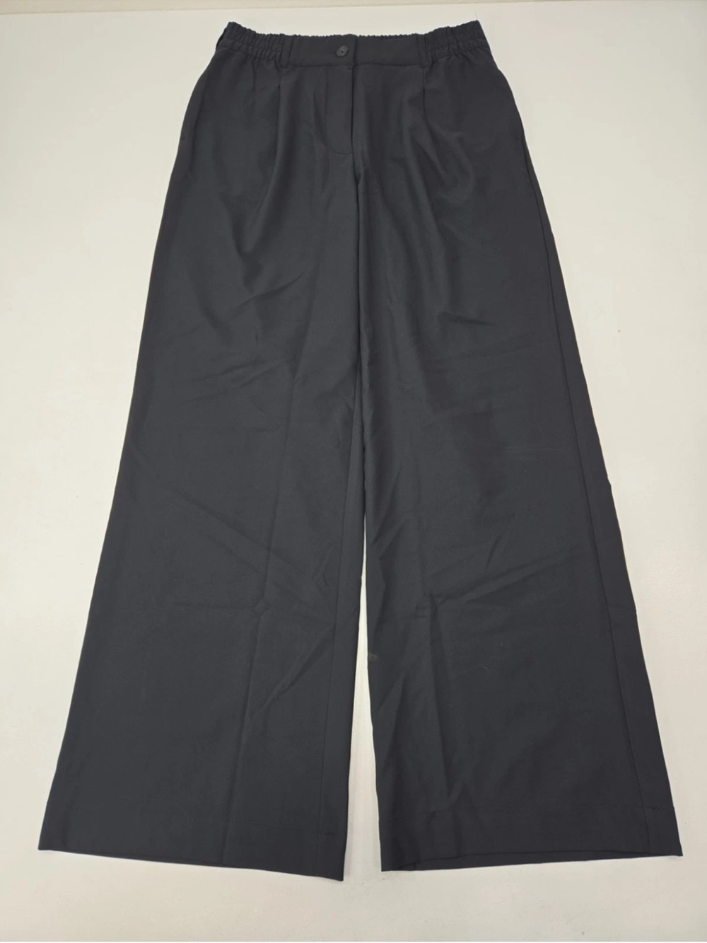 Beyond Yoga Status Wide Leg Trouser 31" Pants Black Size M Womens